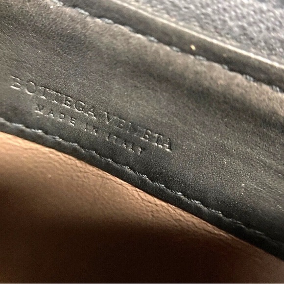 BOTTEGA VENETA VINTAGE STUDDED INTRECCIATO ZIP AROUND LEATHER LONG WALLET - Picture 15 of 16